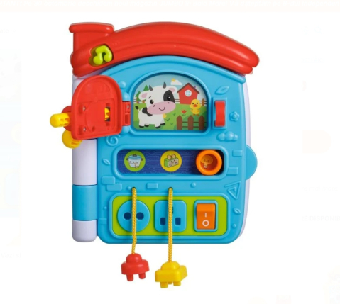 Jucarii Bebelusi si Prescolari - Jucarie Educativa Invat Casa cu Efecte Sonore 15x6x18cm