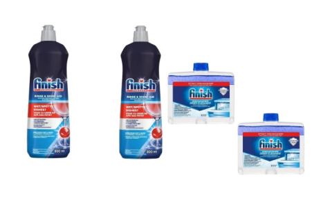 Produse Curatenie - Set Finish Variety: 2x Solutie Clatire 800ml + 2x Solutie Intretinere 250ml Masina Spalat Vase