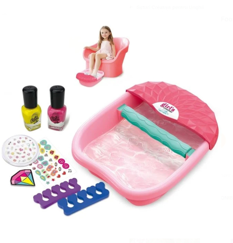 Jucarii fete - Set Manichiura pentru Copii Foot Spa cu Accesorii