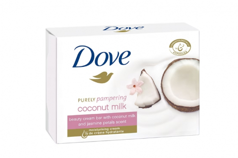Ingrijire personala - Set Sapun Dove, Purely Pampering, Coconut Milk & Jasmine Petals Scent, 100 g