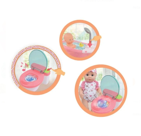 Papusa Bebelus cu Cada Toaleta & Accesorii & Sunet 40cm [2]