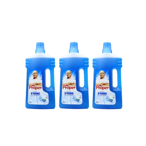 Produse Curatenie - Set Solutie pardoseli Mr Proper Ocean, 1l, 3 buc