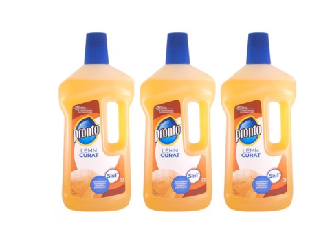 Produse Curatenie - Set Solutie Pronto lichid parchet - 5in1, 3x 750 ml