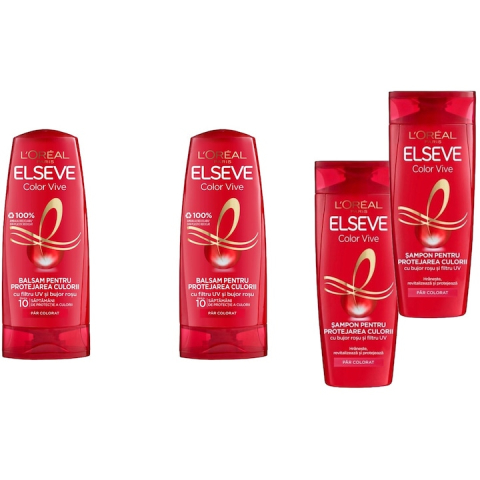 Sampon si balsam par - Set Syoss Keratin Hair Perfection440 ml, Balsam cu keratina pentru par uscat, 440 ml