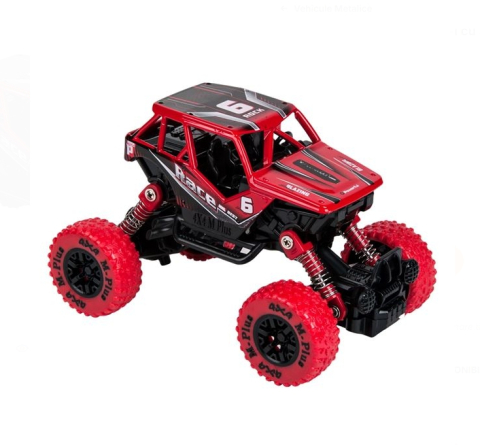 Jucarii baieti - Vehicul Off Road Negru Rosu cu Sunet & Lumina