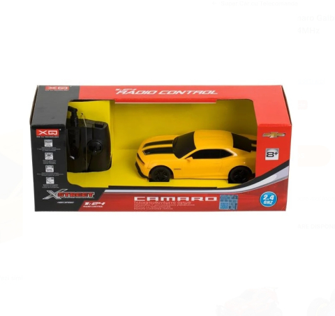 Masina Chevrolet Camaro Galbena cu Lumini & Telecomanda 1:24 / 24MHz [1]