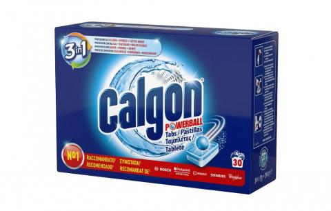 Detergent rufe - Tablete anticalcar pentru masina de spalat Calgon Powerball 3in1, 30 spalari