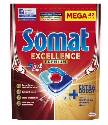 Detergent vase - Somat Excellence Detergent Masina de Spalat Vase 42 Tablete