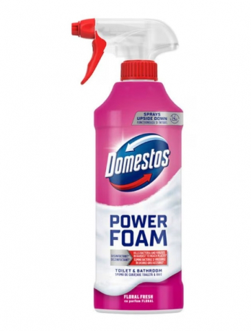 Spuma de curatare Spray, Domestos Power Foam, parfum Floral, 435ml