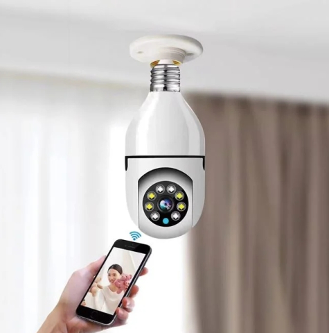 Smart Home - Bec - Camera de Supraveghere si Inregistrare WIFI E27