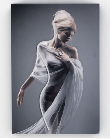 Tablou cu Iluminare Neon Model Femeie 40x60cm [1]