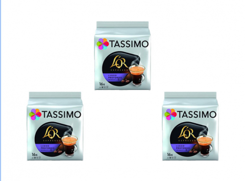 Bacanie - Set 3x TASSIMO L'Or Lungo Profondo Cafea 16 capsule