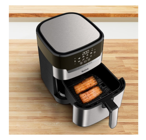 Friteuza cu aer cald Tefal Easy Fry&Grill 2in1 EY505D15, 1400W, 4.2L, temperatura ajustabila, 8 programe, functie grill cu gratar incorporat, tehnologie Extra Crisp, vas detasabil, argintiu & negru [12]