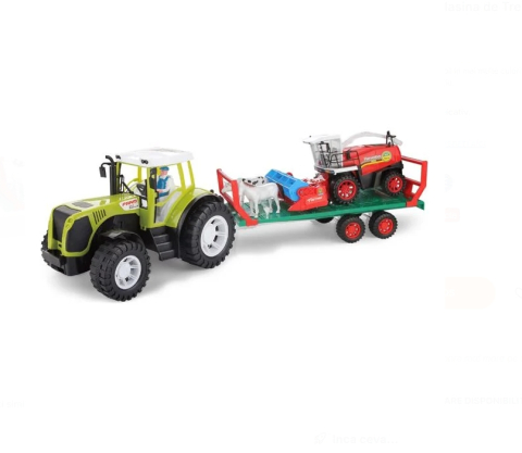 Jucarii baieti - Tractor cu Remorca Masina de Treierat & Sunet