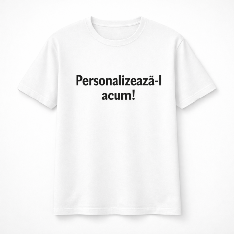 Cadouri pentru EA - Tricou din bumbac personalizat - ALB