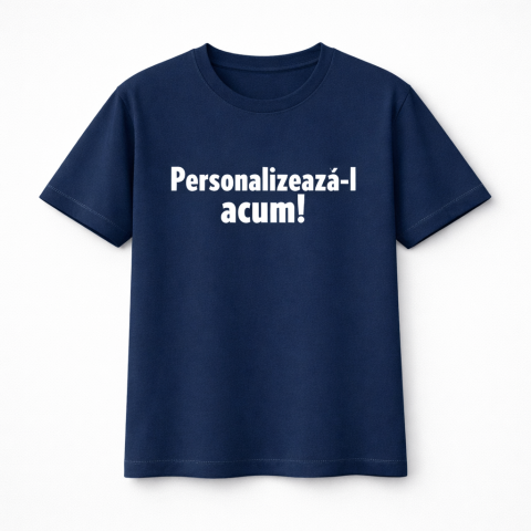 Cadouri pentru EA - Tricou din bumbac personalizat - Albastru inchis