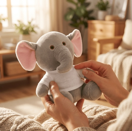Ursulet de plus Elefant cu tricou personalizat [4]