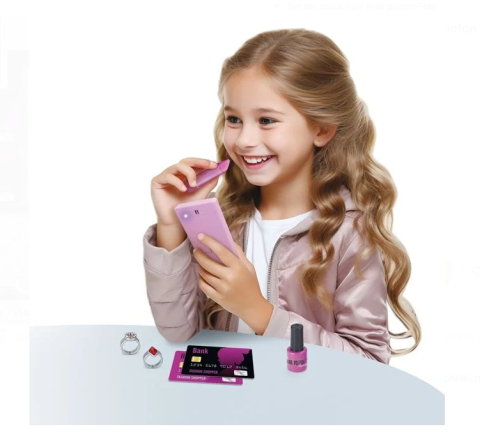 Set Geanta cu Accesorii & Telefon Mobil cu Sunet & Lumina - 8 piese [5]