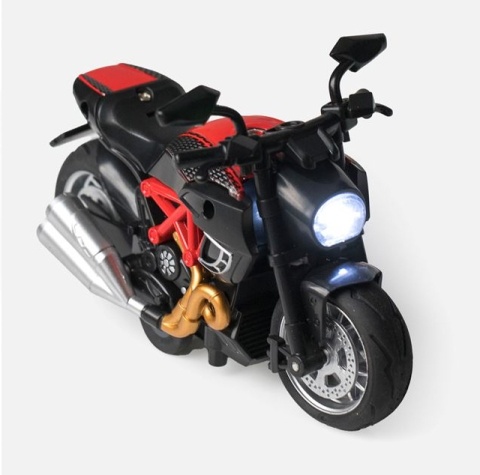 Jucarii baieti - Jucarie Motocicleta Rosie cu Lumina