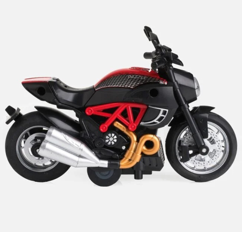 Jucarie Motocicleta Rosie cu Lumina [1]