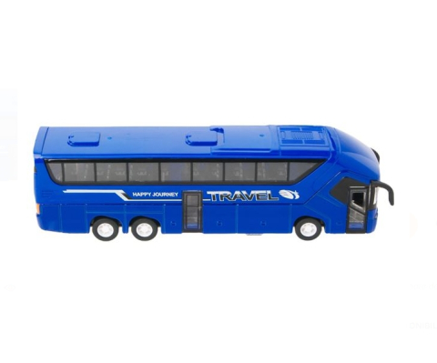 Jucarii baieti - Vehicul Autobuz Turistic cu Usi care se Deschid Sunet & Lumini 1:50