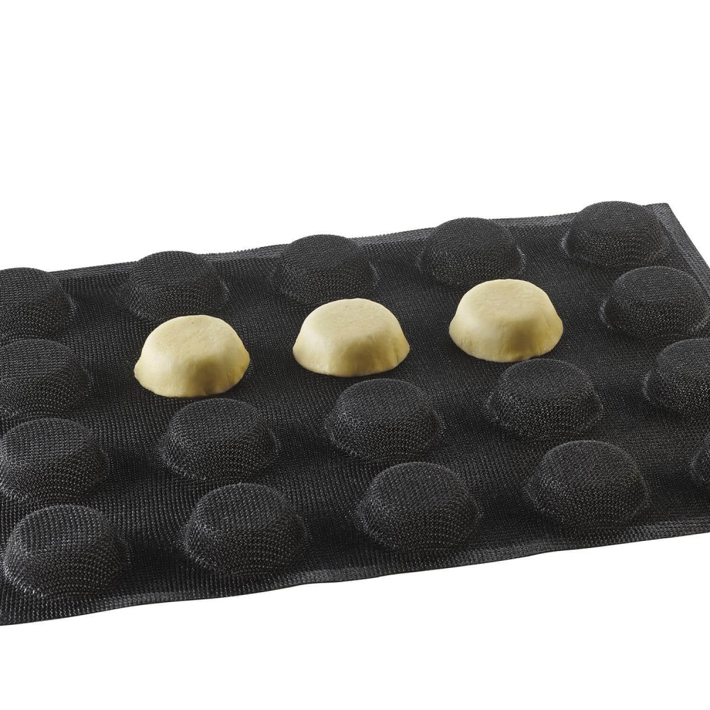 Forma Silicon Microforat Tarte 20 Cavitati (Airplus 16), D5 x H1.6cm, 40 x 30cm, Set 2 Buc, Silikomart [2]