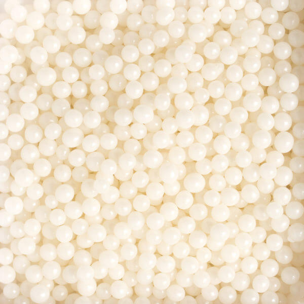 Perle Zahar Alb Stralucitor D5mm, 100g, Decora [2]