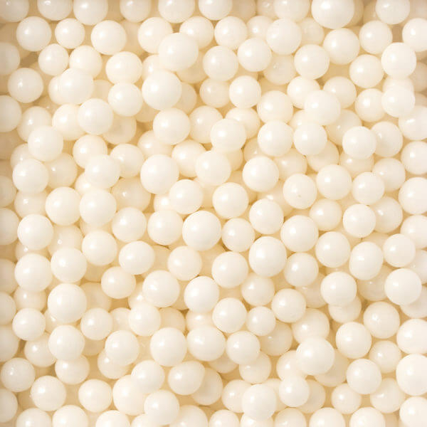 Perle Zahar Alb Stralucitor D7mm, 100g, Decora [2]