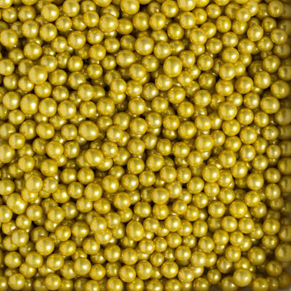 Perle Zahar Auriu Metalizat D5mm, 100g, Decora [2]