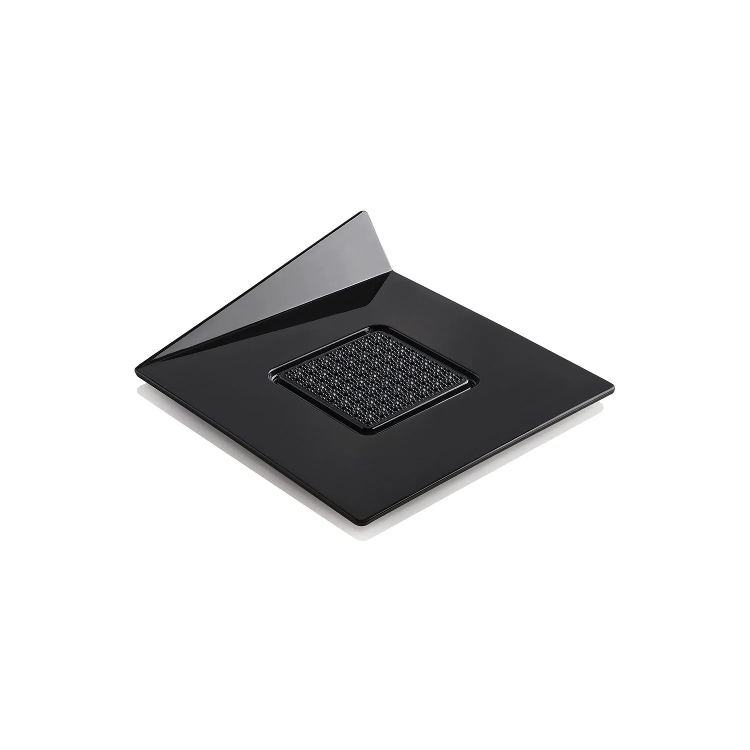 Monoportii Patrate Negre din Plastic 8.3 x 8.3cm - Set 100 Buc [2]