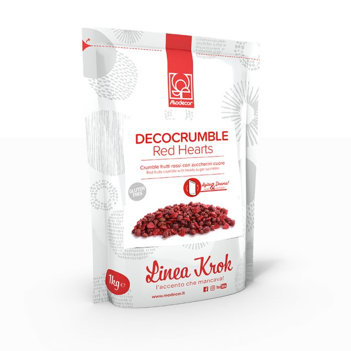 Crocant Crumble cu Aroma de Fructe Rosii, 1Kg, Modecor [2]