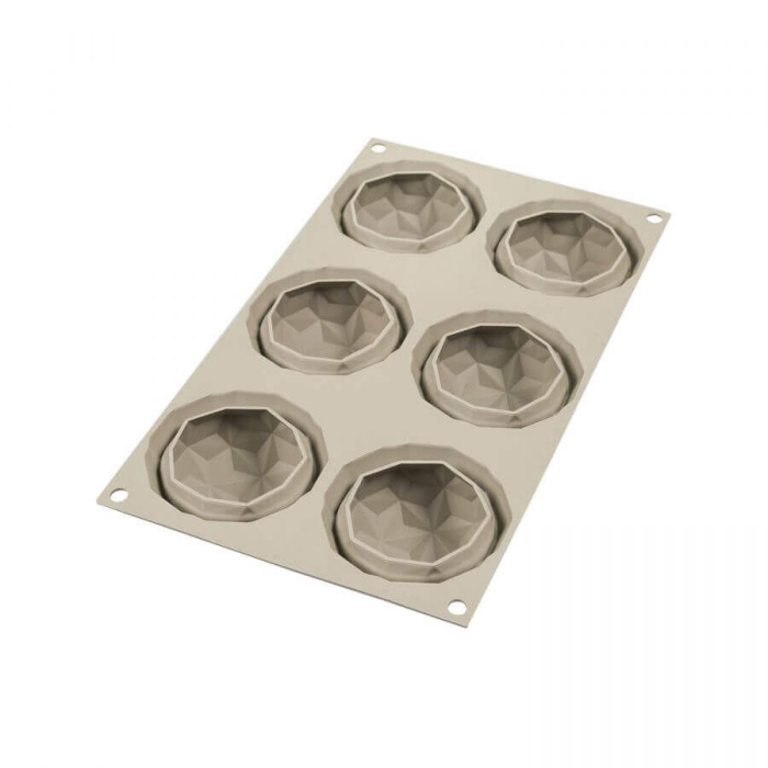 Forma Silicon Diamant 6 Cavitati (Mini Gemma), D6.8 x H4.25cm, 110ml, Silikomart [4]