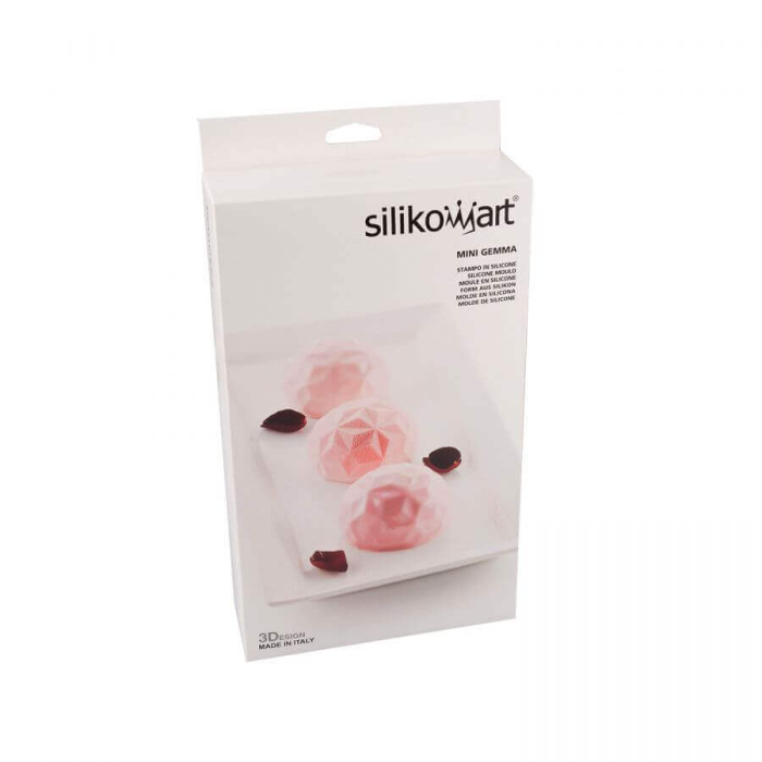 Forma Silicon Diamant 6 Cavitati (Mini Gemma), D6.8 x H4.25cm, 110ml, Silikomart [2]