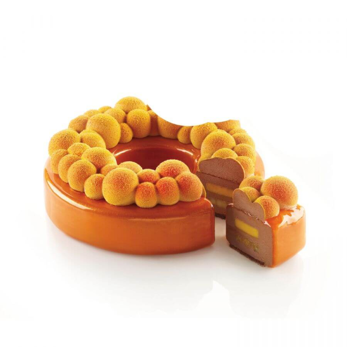 Set 3 Piese Forma Silicon Tort 3D (Bubble Crown), D18 x H6cm, 1000ml, Silikomart [5]