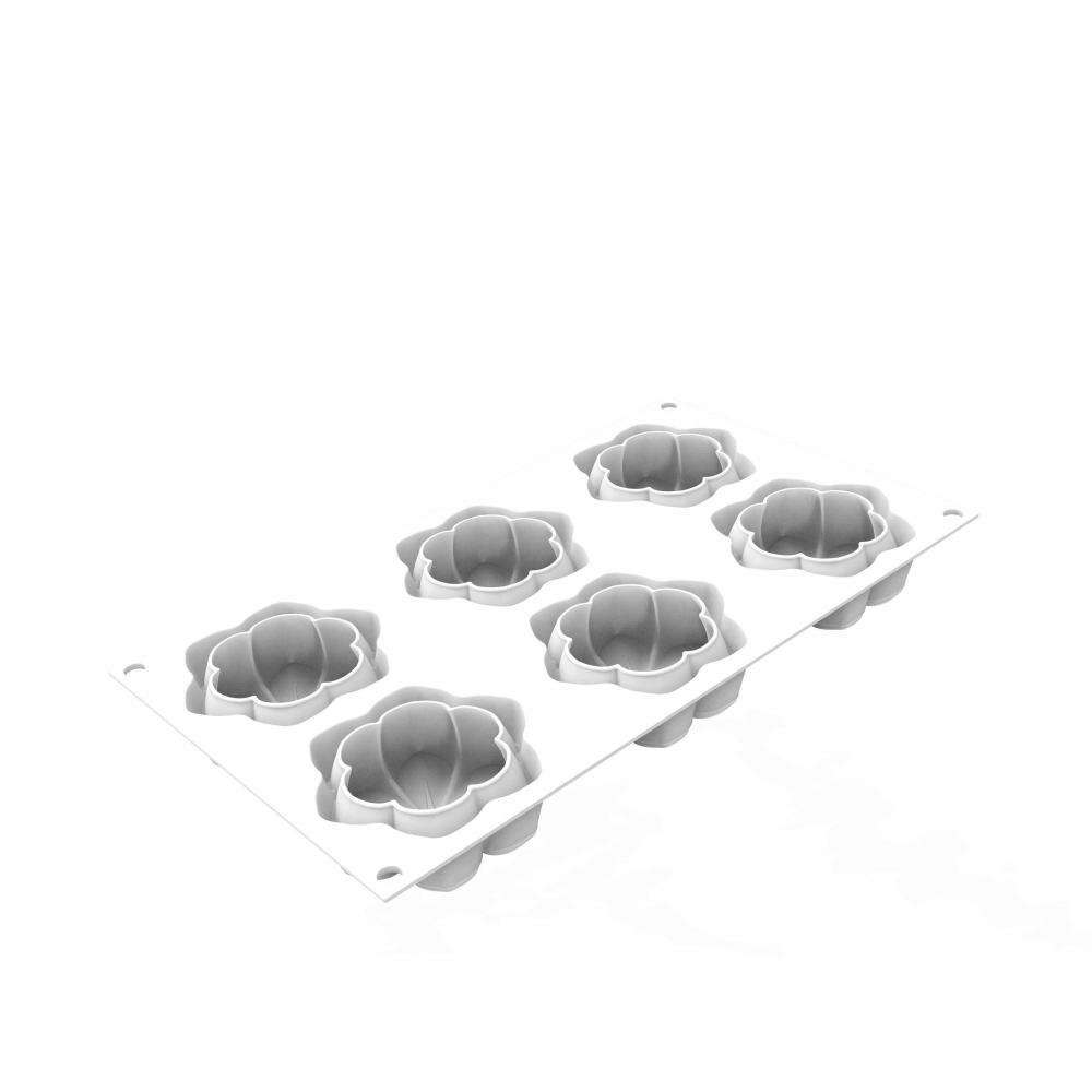 Forma Silicon 6 Cavitati (Hana 87), D7.2 x H3cm, 87ml, Silikomart [2]