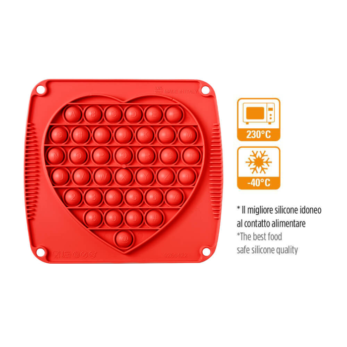 Forma Silicon Semisfere (DecorPop), Cavitate D1.6cm x H0.8cm, Inima D15cm, Decora [3]