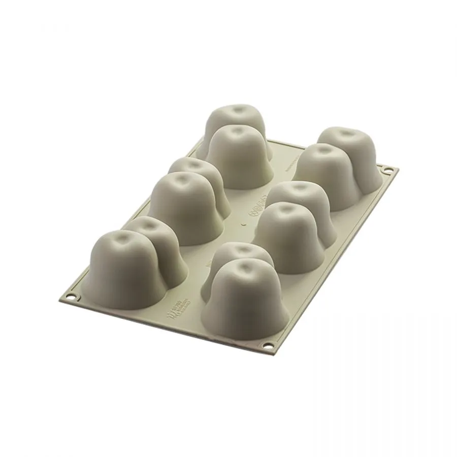 Forma Silicon Cireasa 6 Cavitati (Rosso Ciliegia), 7.5 x 5 x H4.5cm, 105ml, Silikomart [3]