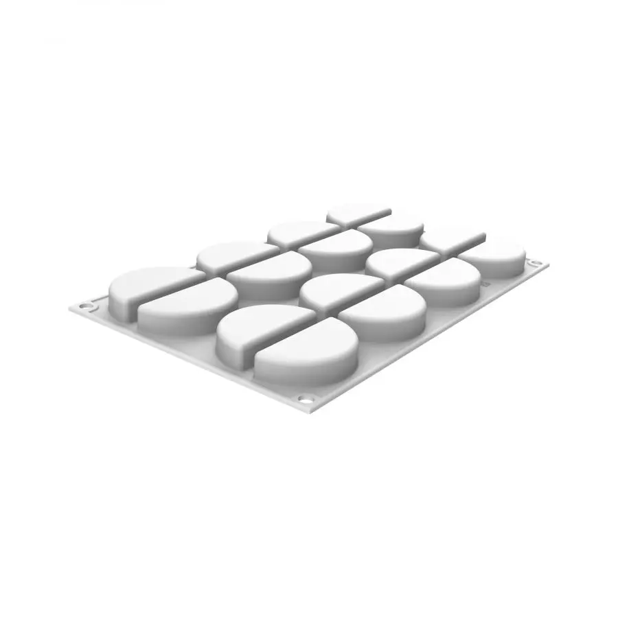 Forma Silicon Rainbow 16 Cavitati + Decupator, 6.5 x 1.6 x H3.25cm, 26ml, Silikomart [2]