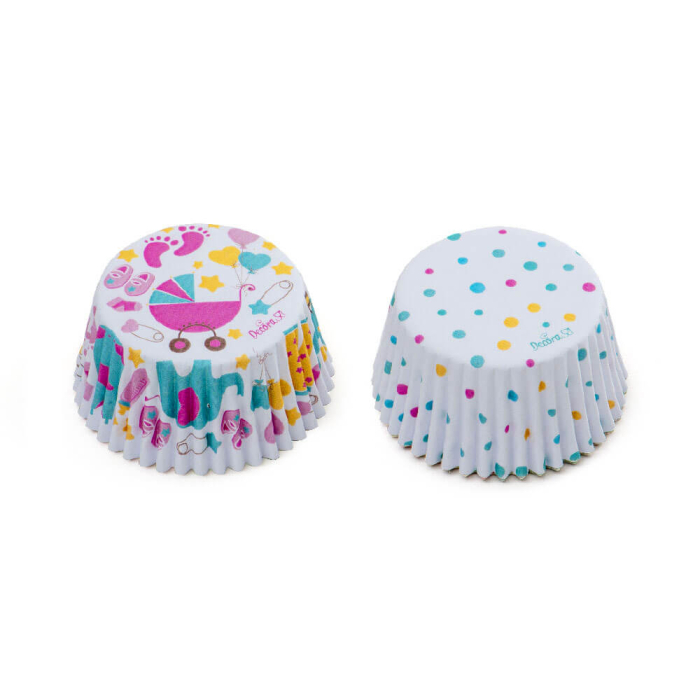 Chese Briose L Hartie Baby Shower, D5 x H3.2cm, 36 Buc, Decora [2]