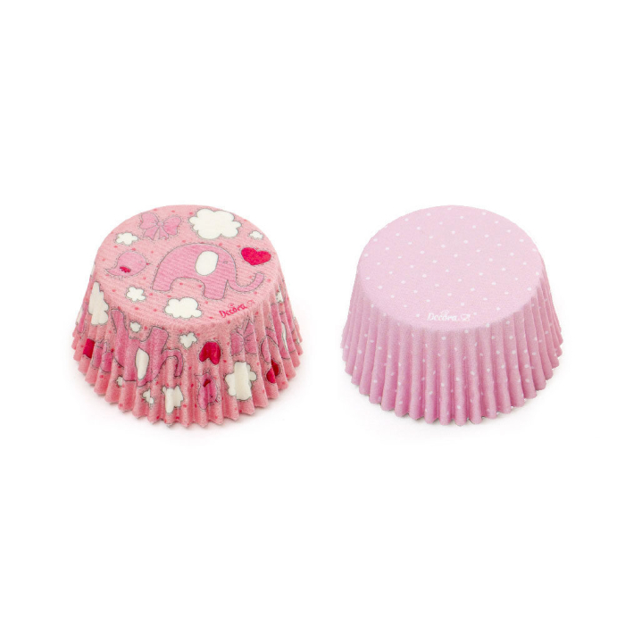 Chese Briose L Hartie Elefant Roz, D5 x H3.2cm, 36 Buc, Decora [2]