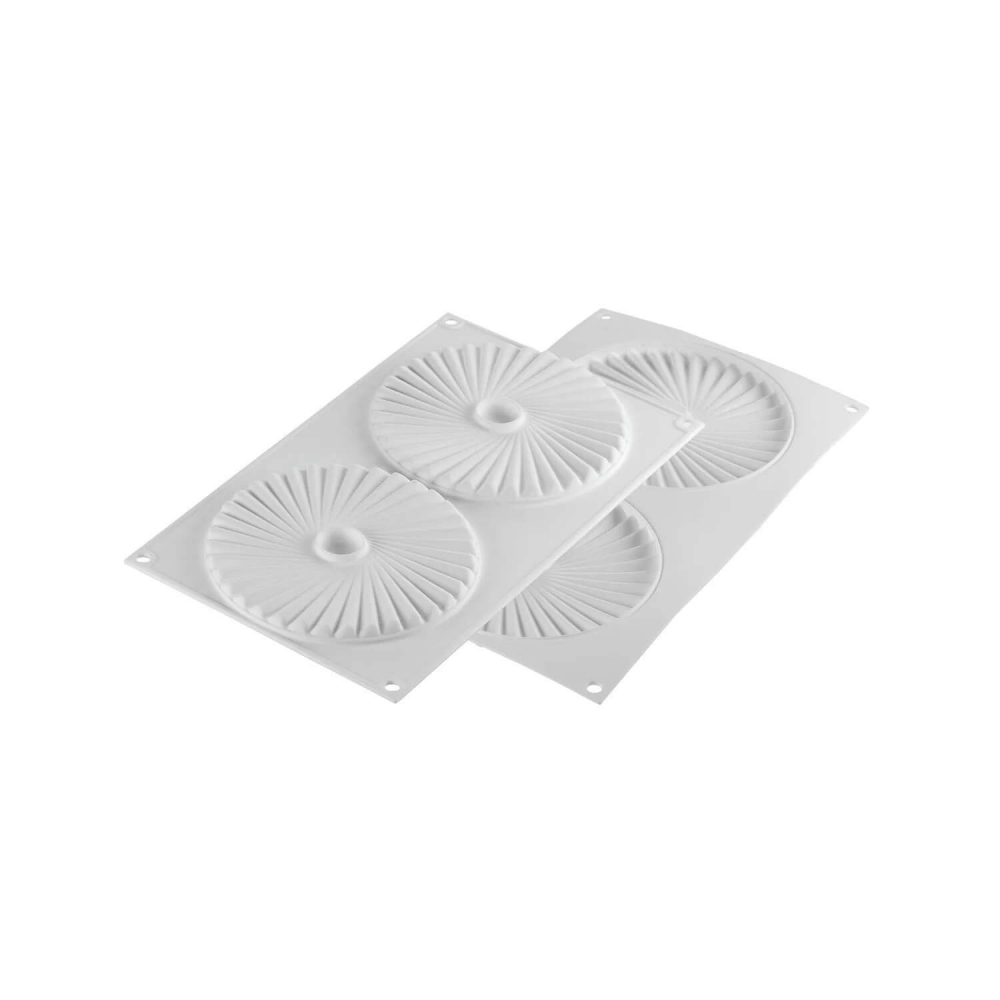 Forma Silicon Decor Top/Insertie 2 Cavitati (Plisse 100), D14 x H1cm, 100ml, Silikomart [2]