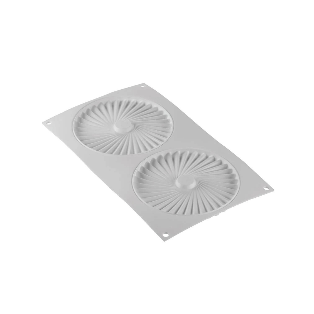 Forma Silicon Decor Top/Insertie 2 Cavitati (Plisse 100), D14 x H1cm, 100ml, Silikomart [3]