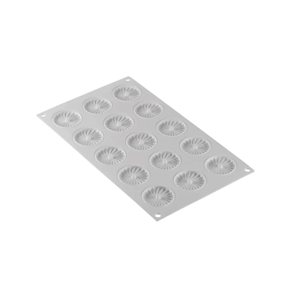 Forma Silicon Decor Top/Insertie 15 Cavitati (Plisse 7), D4.5 x H0.64cm, 7ml, Silikomart [3]
