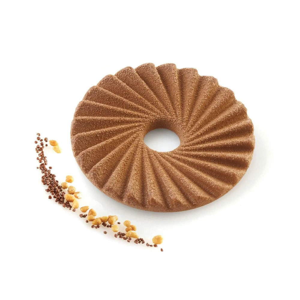 Forma Silicon Decor Top/Insertie 6 Cavitati (Plisse 23), D7.5 x H0.7cm, 23ml, Silikomart [2]