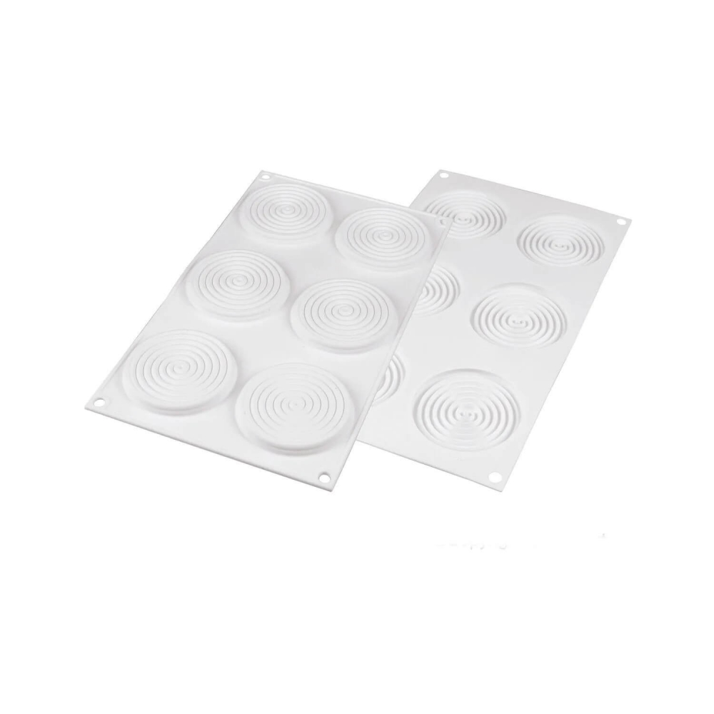 Forma Silicon Decor Top/Insertie 6 Cavitati (Tourbillon 28), D7 x H0.8cm, 28ml, Silikomart [3]