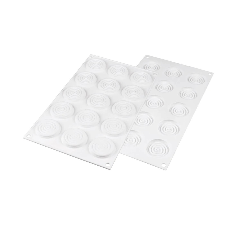 Forma Silicon Decor Top/Insertie 15 Cavitati (Tourbillon 9), D4.5 x H0.7cm, 9ml, Silikomart [3]