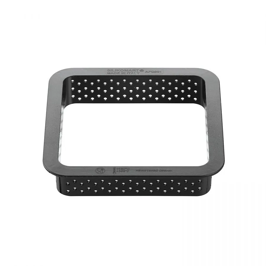 Set Forma Silicon Tarte Sand 6 Cavitati 6.7 x 6.7 x H1.5cm, 45ml + 6 Rame Microforate 8 x 8 x H2cm, Silikomart [5]