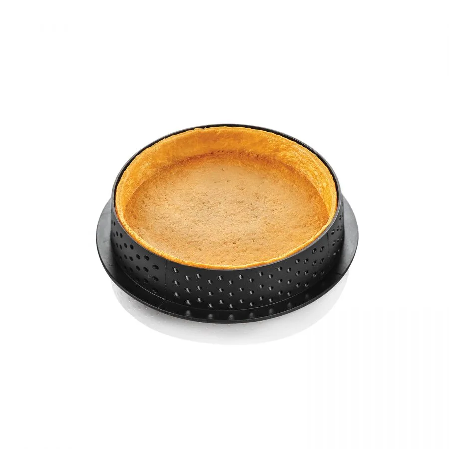 Set Forma Silicon Tarte Glam 6 Cavitati D7 x H1.8cm, 46ml + 6 Rame Microforate D8 x H2cm, Silikomart [2]