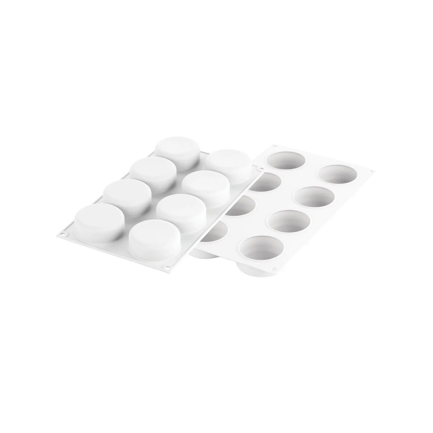 Forma Silicon 8 Cavitati (Essenziale 80), D6.5 x H2.5cm, 80ml, Silikomart [2]