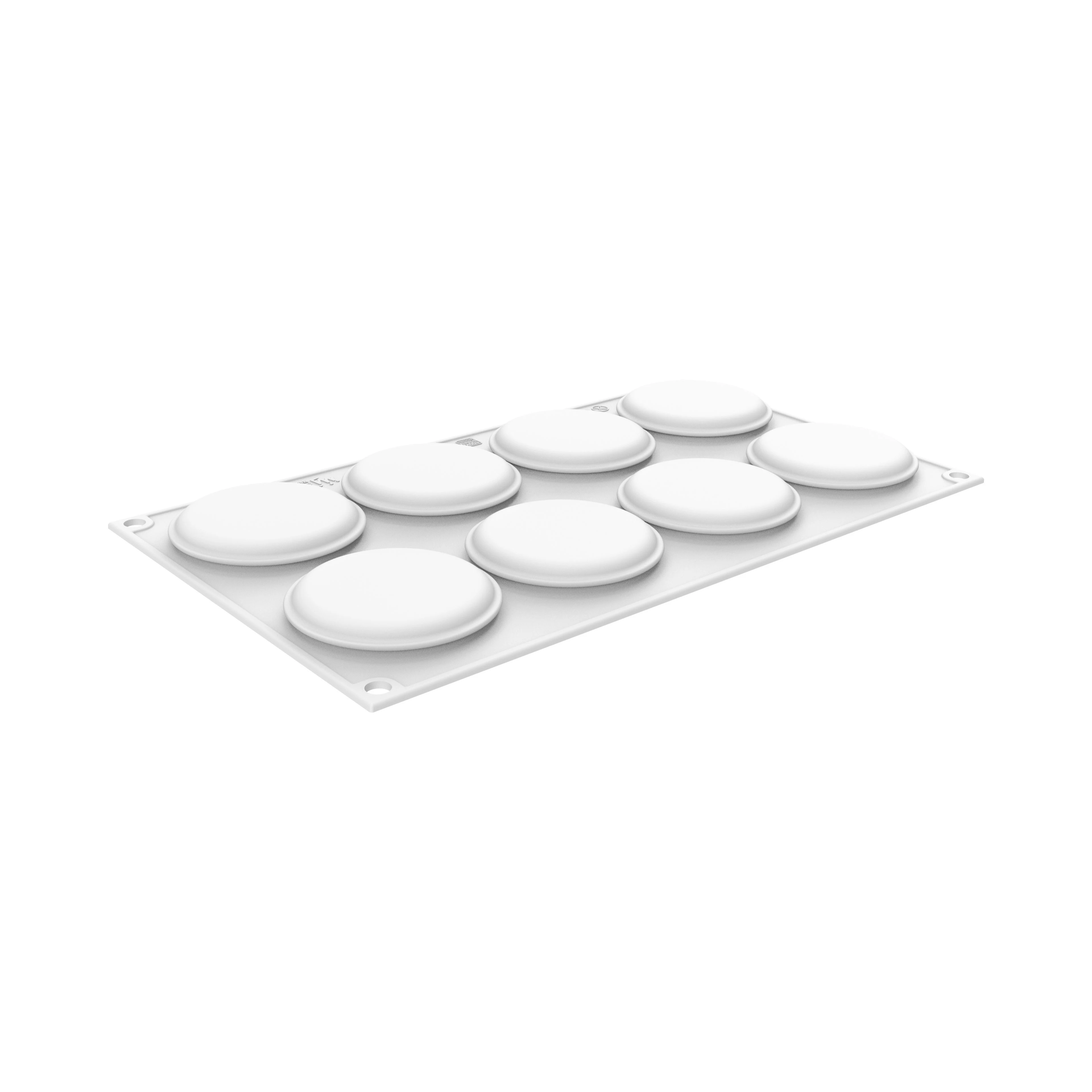 Forma Silicon Discuri 8 Cavitati + Decupator (Level Up 35), D6.4 x H1.1cm, 35 ml, Silikomart [2]